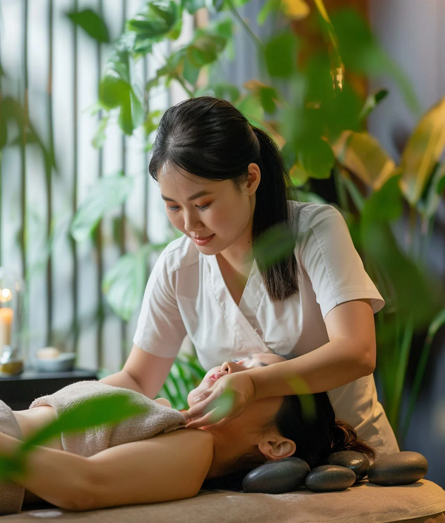 Hot stone massage